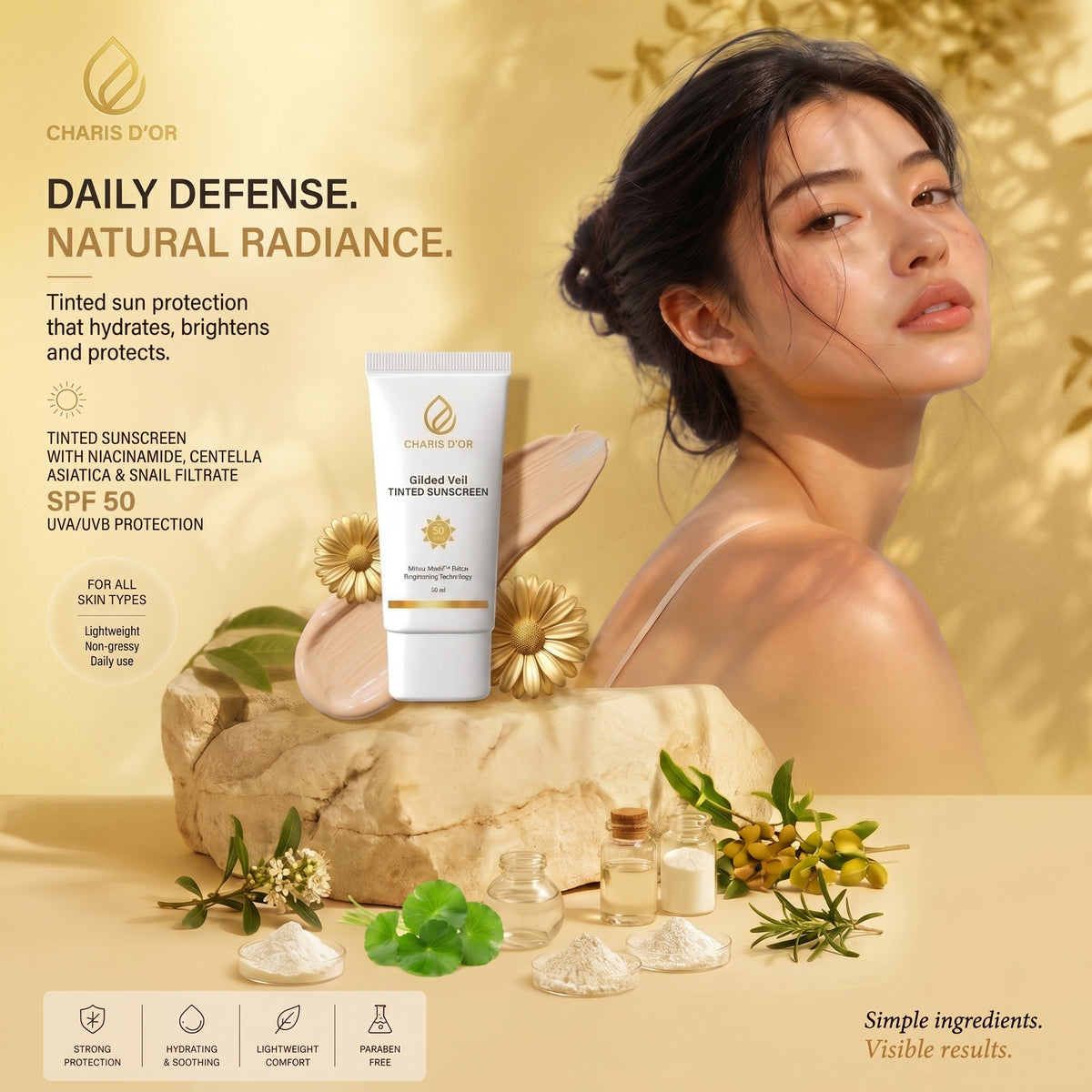 Gilded Veil Tinted Sunscreen